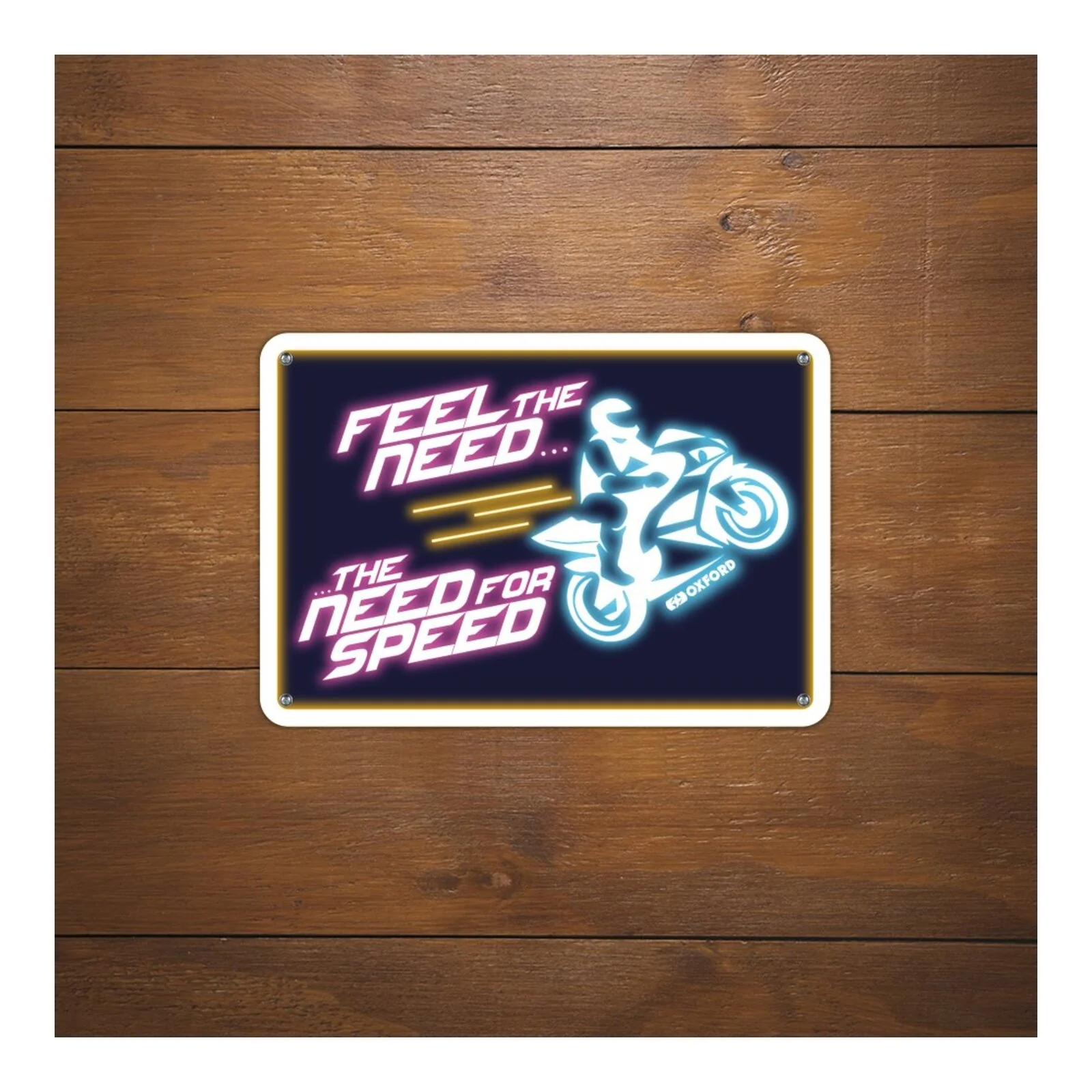 Oxford Garage Metal Sign: "Feel the Need … The Need for Speed" - Image 2