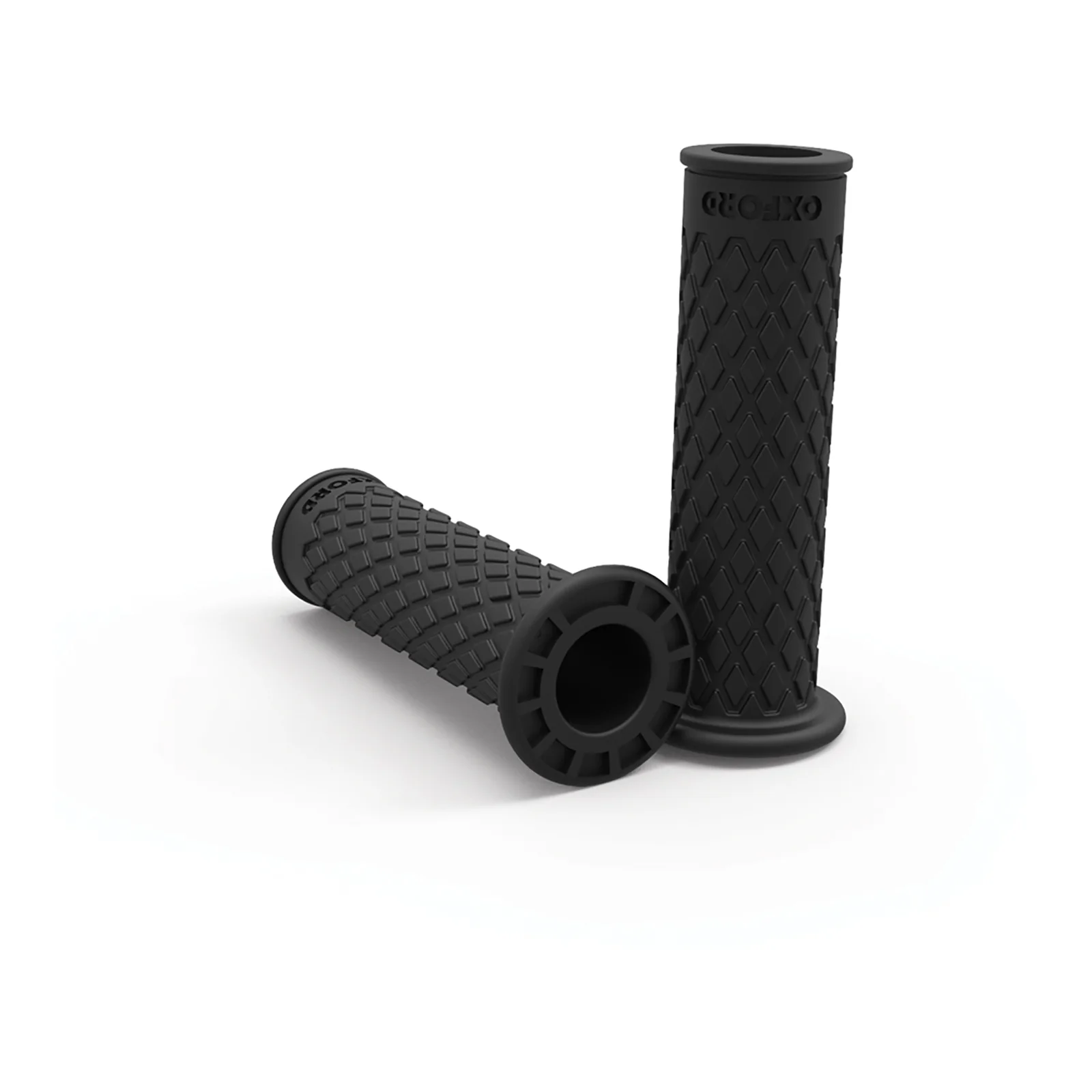 Oxford Retro Hand Grips - Black (For 22mm Bars) - Image 2