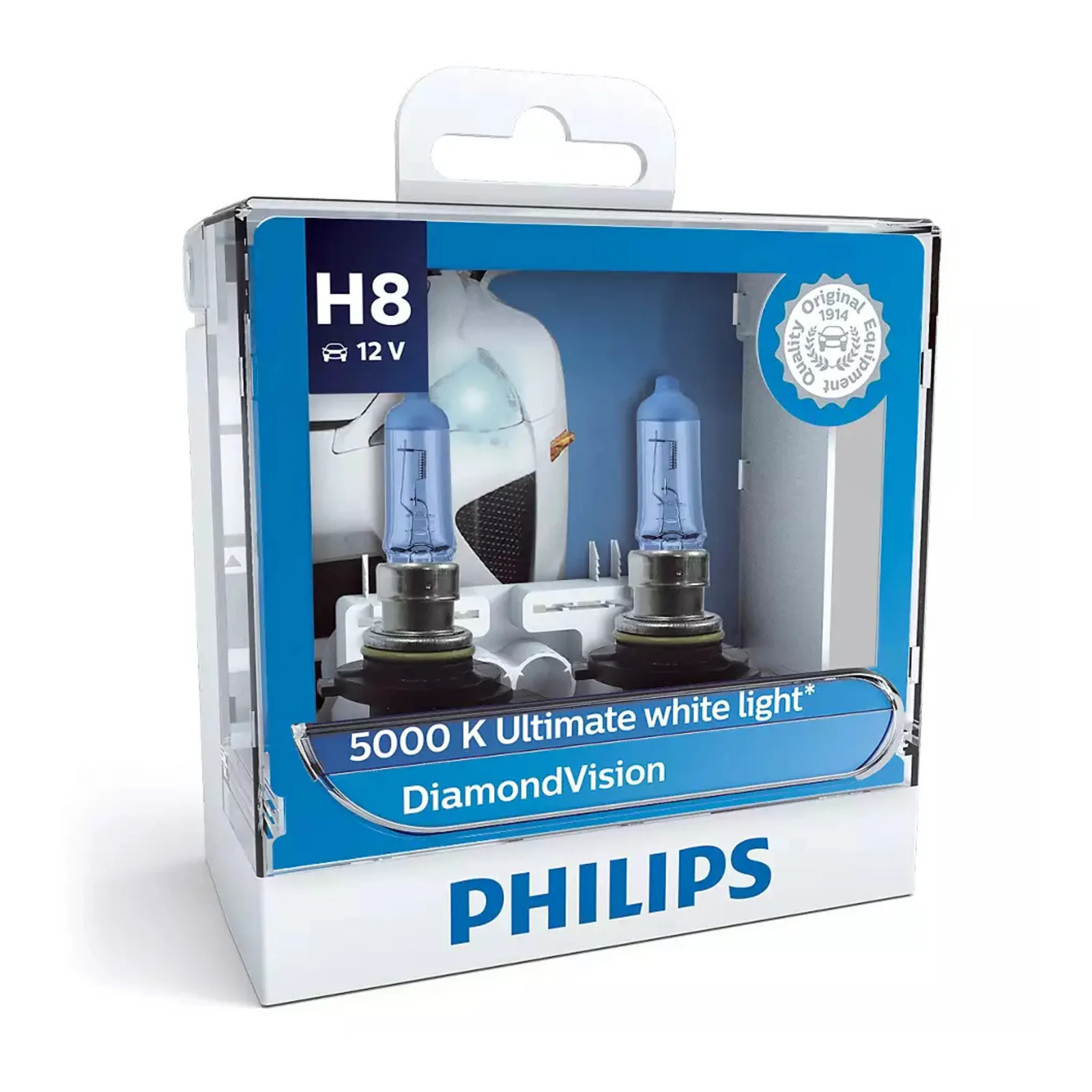 Philips Bulb H8 12360 DV 12V 35W PGJ19-1 S2 (2pk) Diamond Vision - Image 2