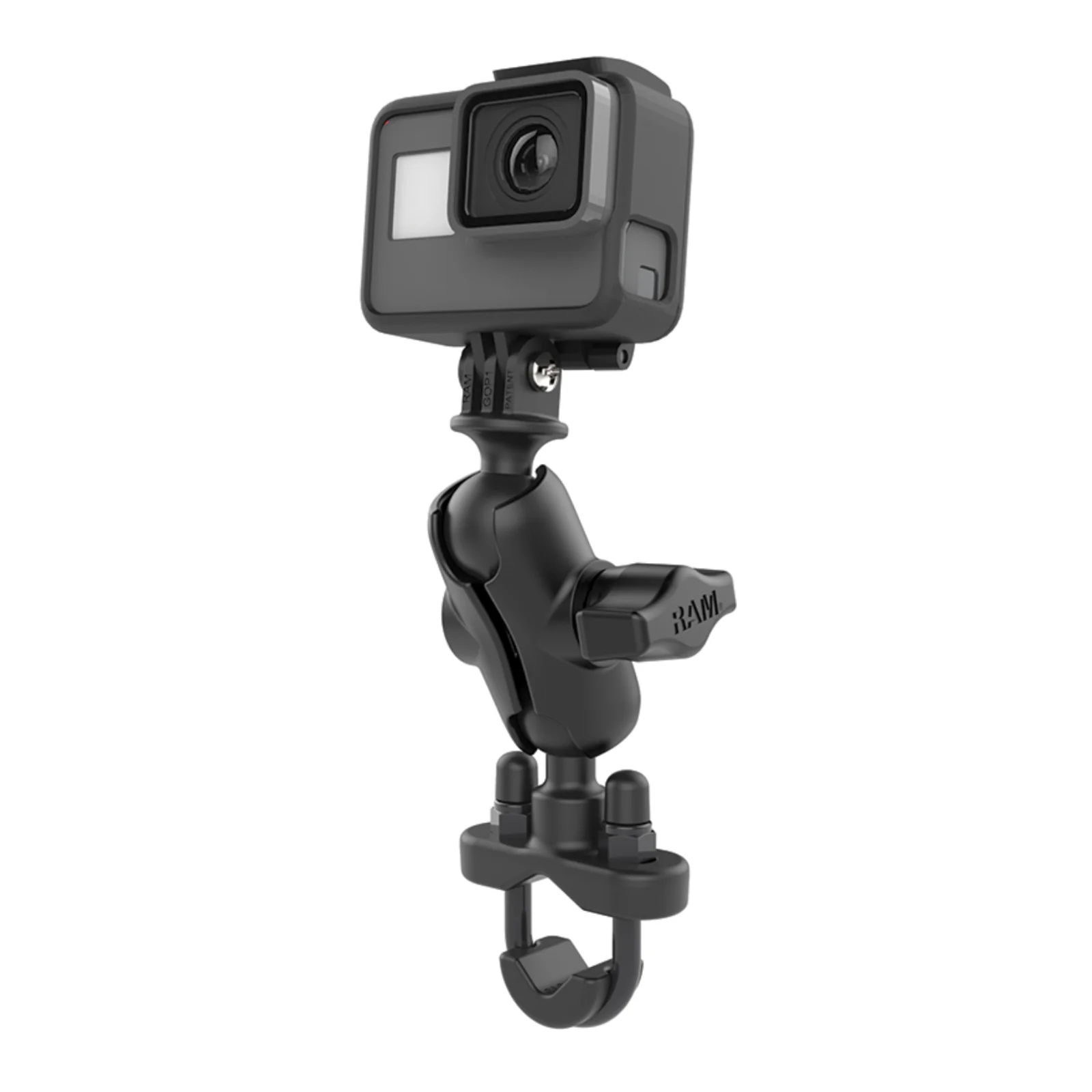 RAM Handlebar U-Bolt Double Ball Mount with Action Camera Adapter - Image 3