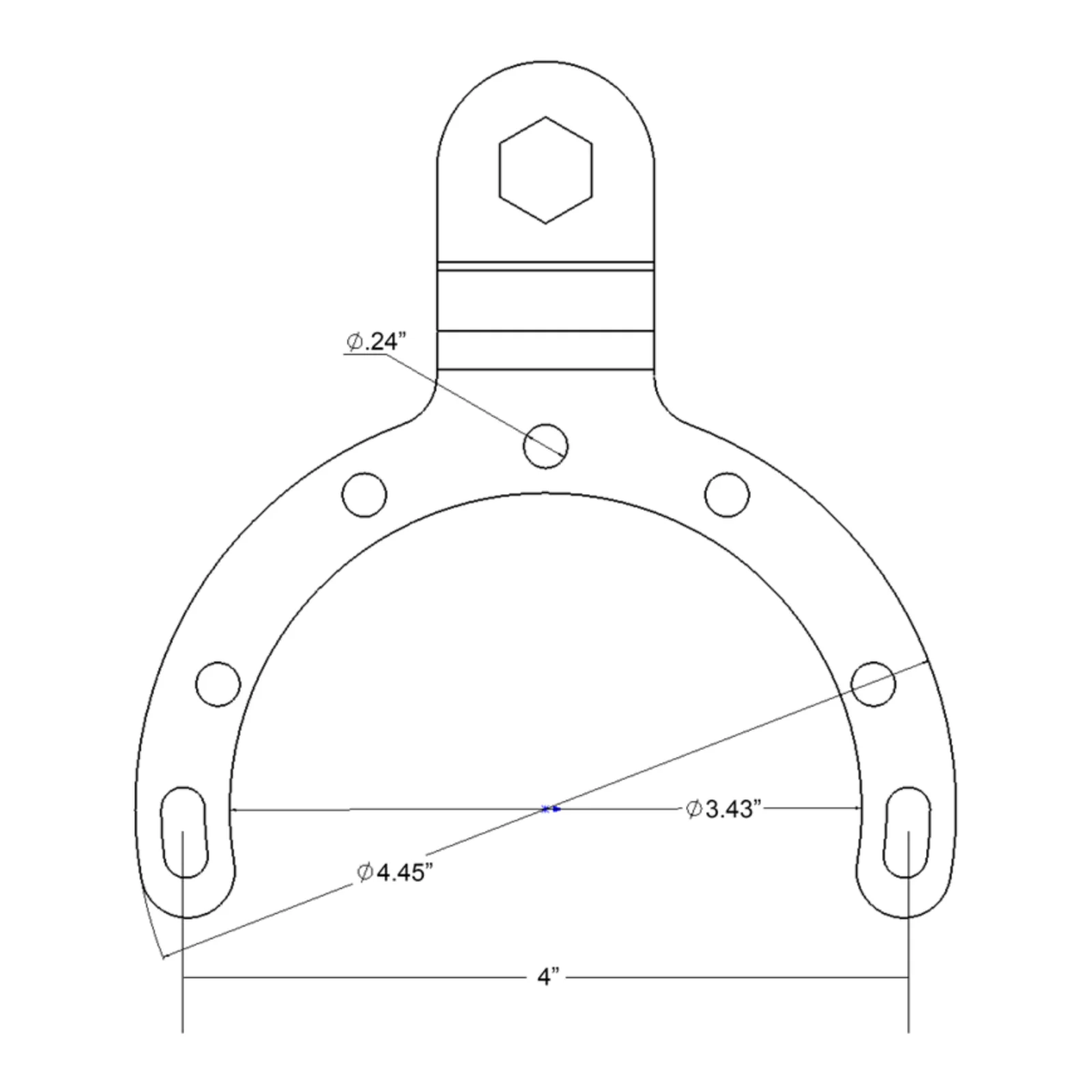 RAM Large Gas Tank Ball Base for Motorcycles - Image 2