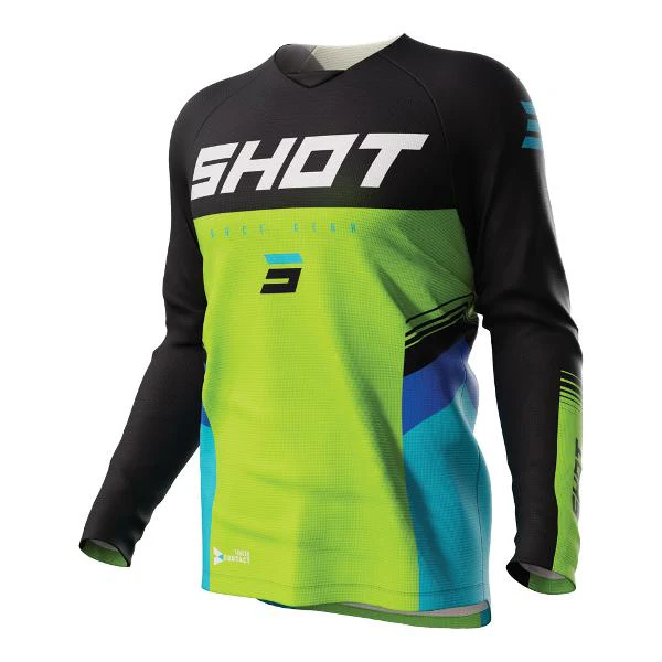 SHOT Kids Raw Jersey Tracer Green