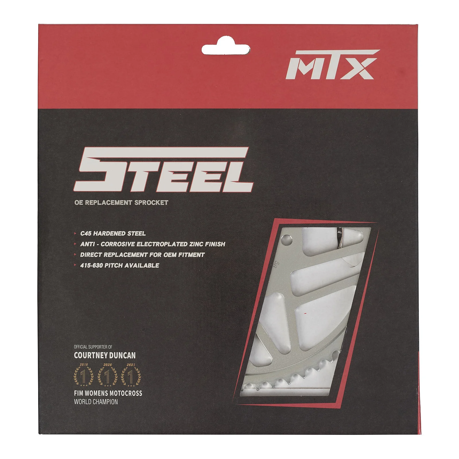 MTX Steel Sur-Ron Rear Sprocket #420 (58T) - Image 2