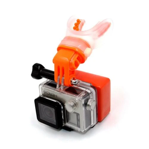 TELESIN Mouth Mount Surfing Skating Shoot Bite Mouthpiece Holder Adapter for GoPro