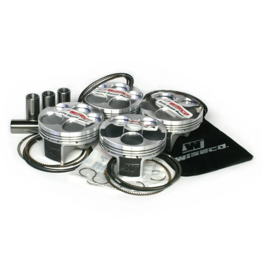 Wiseco Motorcycle On Road 4 Stroke Piston Shelf Stock Kit for Yamaha YZF-R1 2004-2006 13:1 77mm