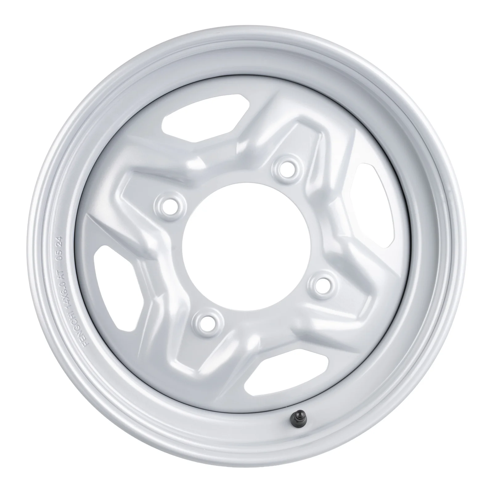 Whites ATV/UTV Steel Rim 14x6 Polaris Front 4/156 +40.2 - Silver - Image 2