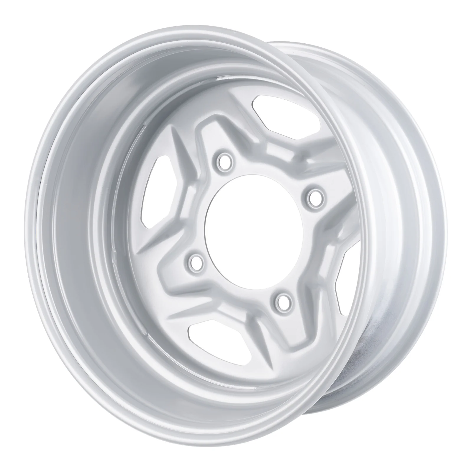 Whites ATV/UTV Steel Rim 14x6 Polaris Front 4/156 +40.2 - Silver - Image 3