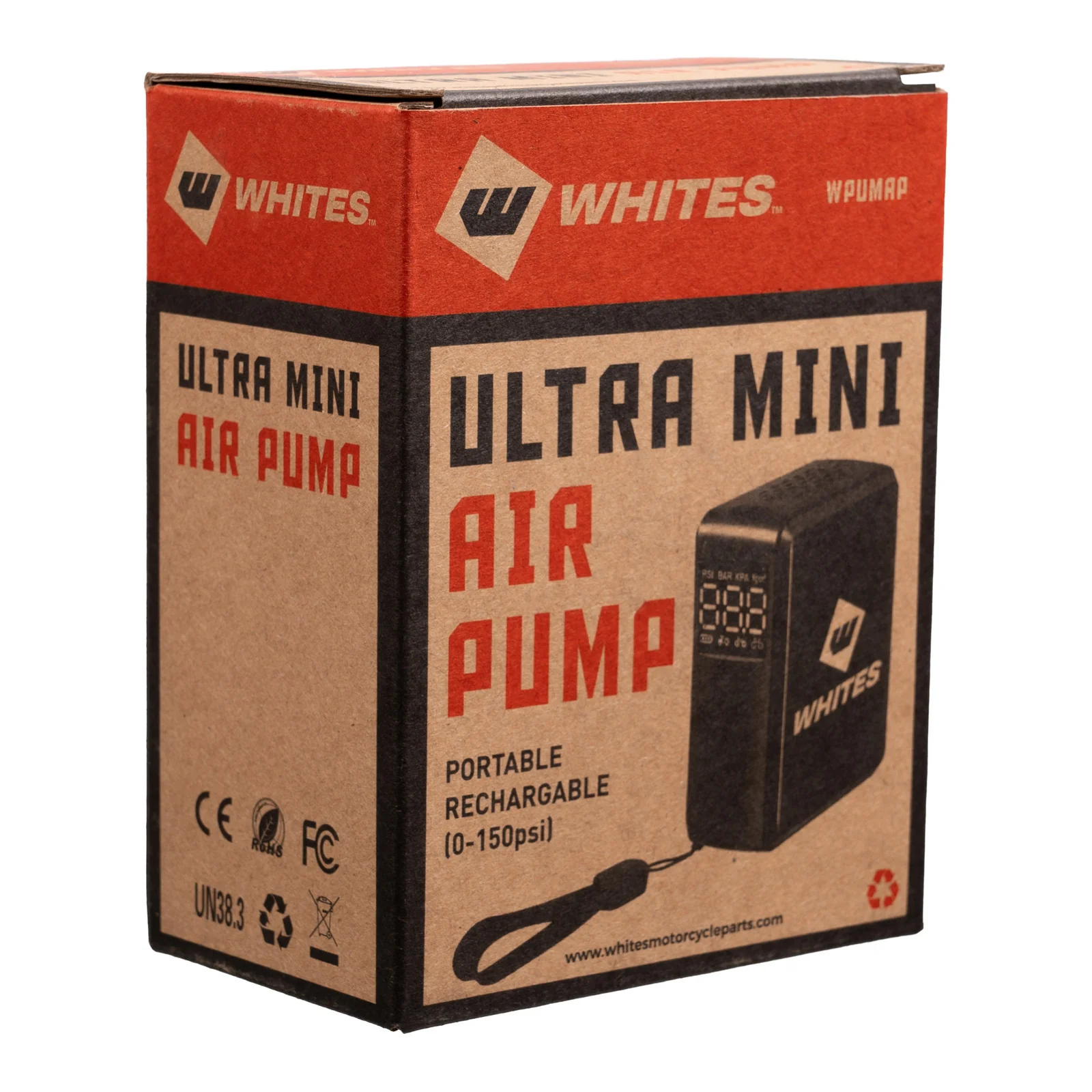 Whites Ultra Mini Air Pump - Portable Rechargable (0-150psi) - Image 4