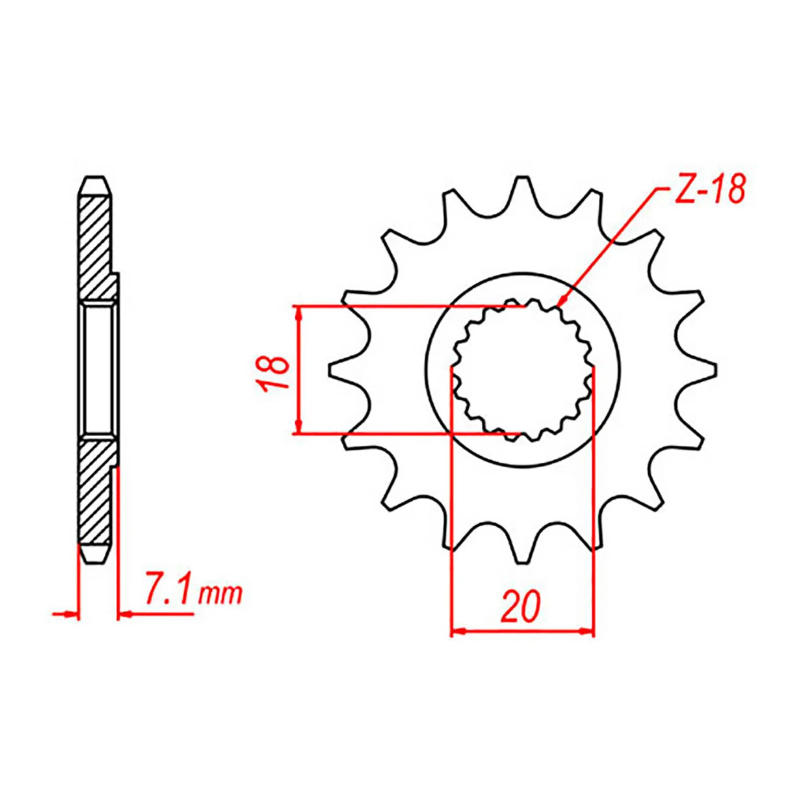 XAM Sprocket Kit Suzuki RM125/RMZ250 12/50 - Image 3