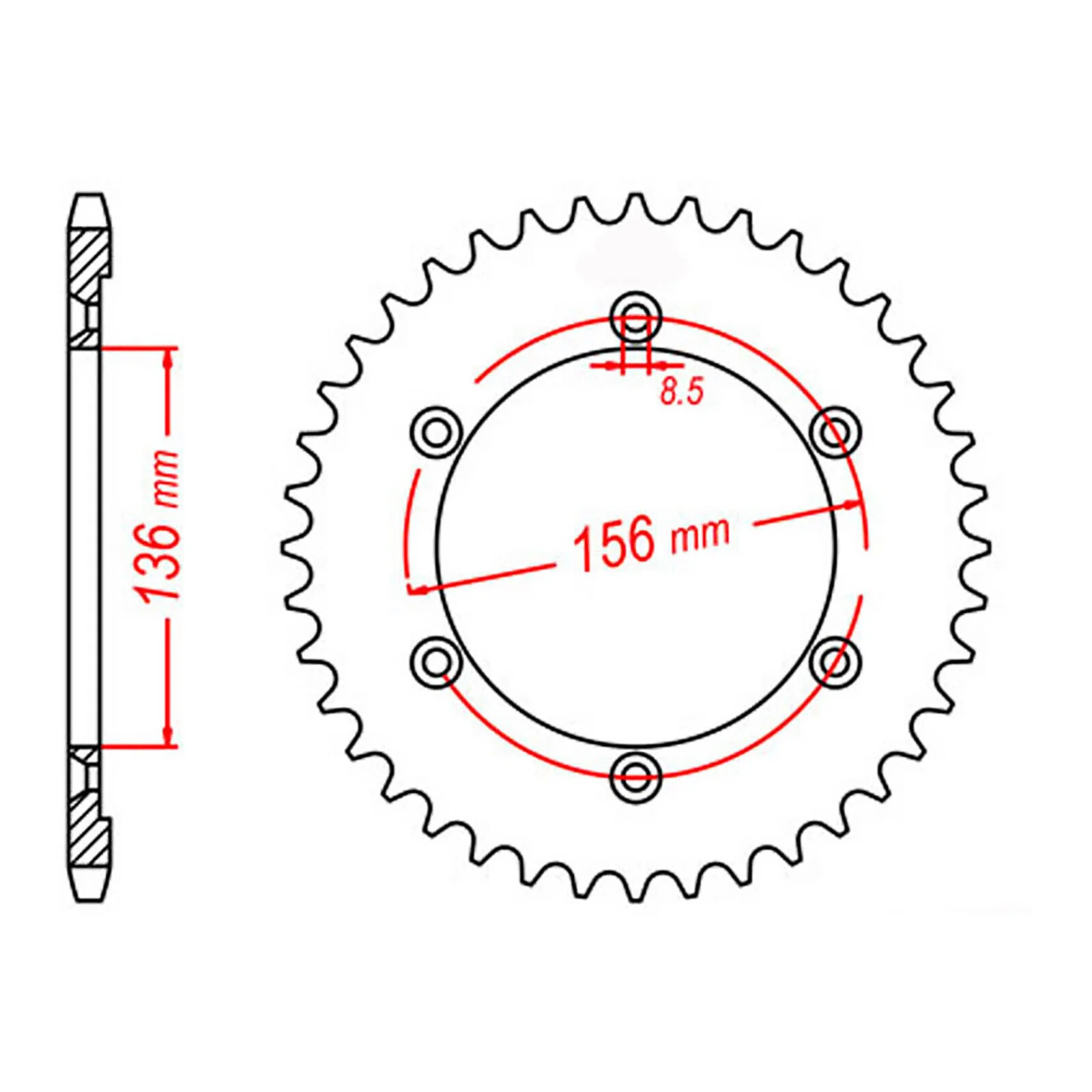 XAM Sprocket Kit Suzuki DR650 '06-'15 X-Ring 15/41 - Image 4