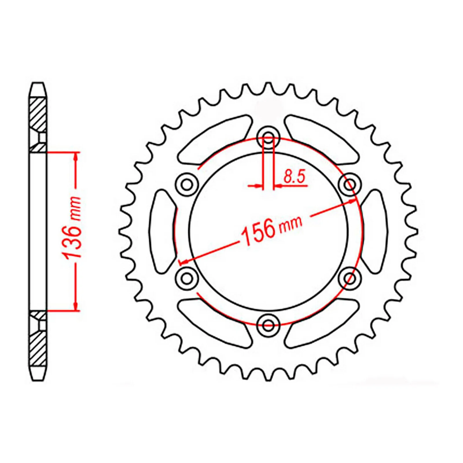 XAM Sprocket Kit Sherco 250/300SH2 NSDCG2 14/49 - Image 4