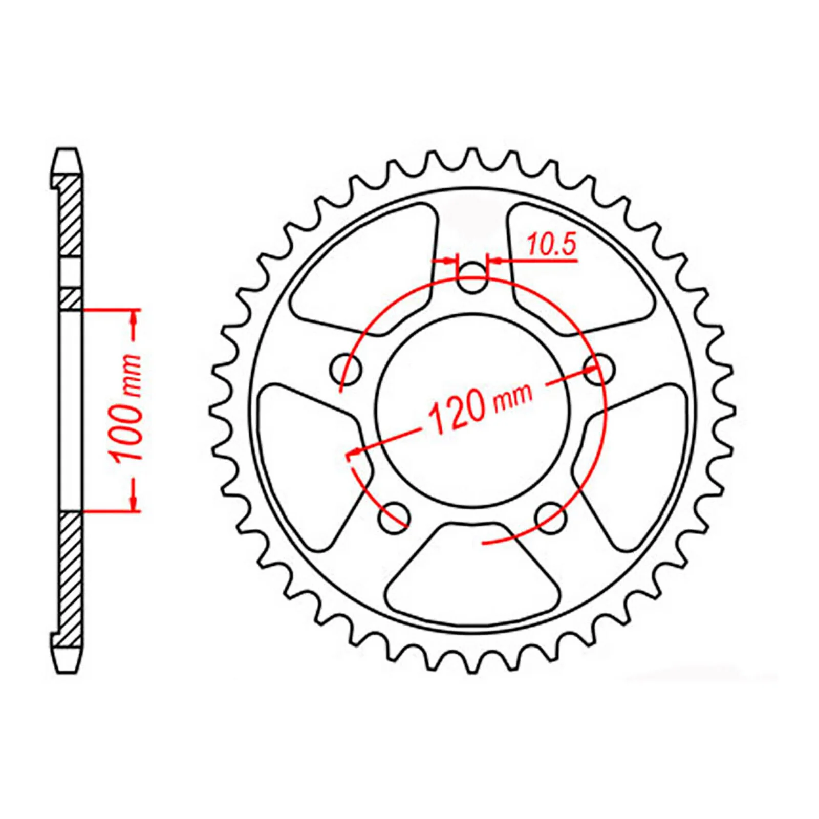XAM Sprocket Kit APR RSV1000 Mille 9803 /Tu 02-05 X-Ring 17/42 - Image 4