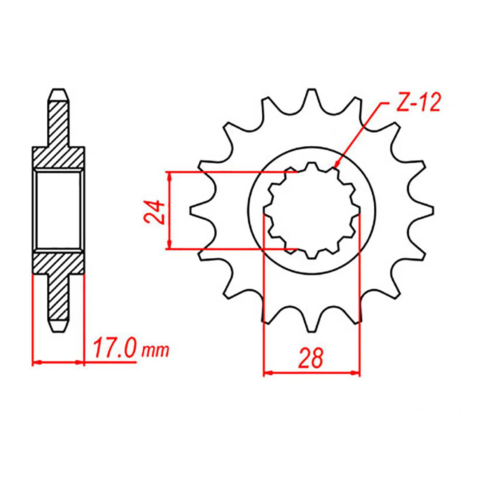 XAM Sprocket Kit Honda CB600F Hornet '-06 X-Ring 15/42 - Image 3