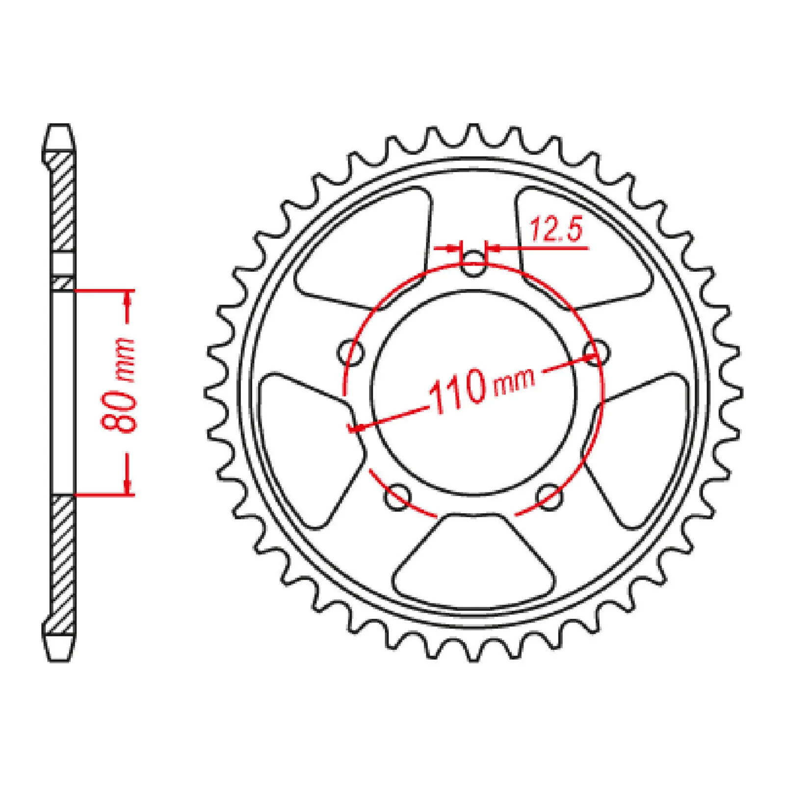 XAM Sprocket Kit Honda CRF1000-1100L Africa Twin '16-'21 - 525AX 16/ - Image 4