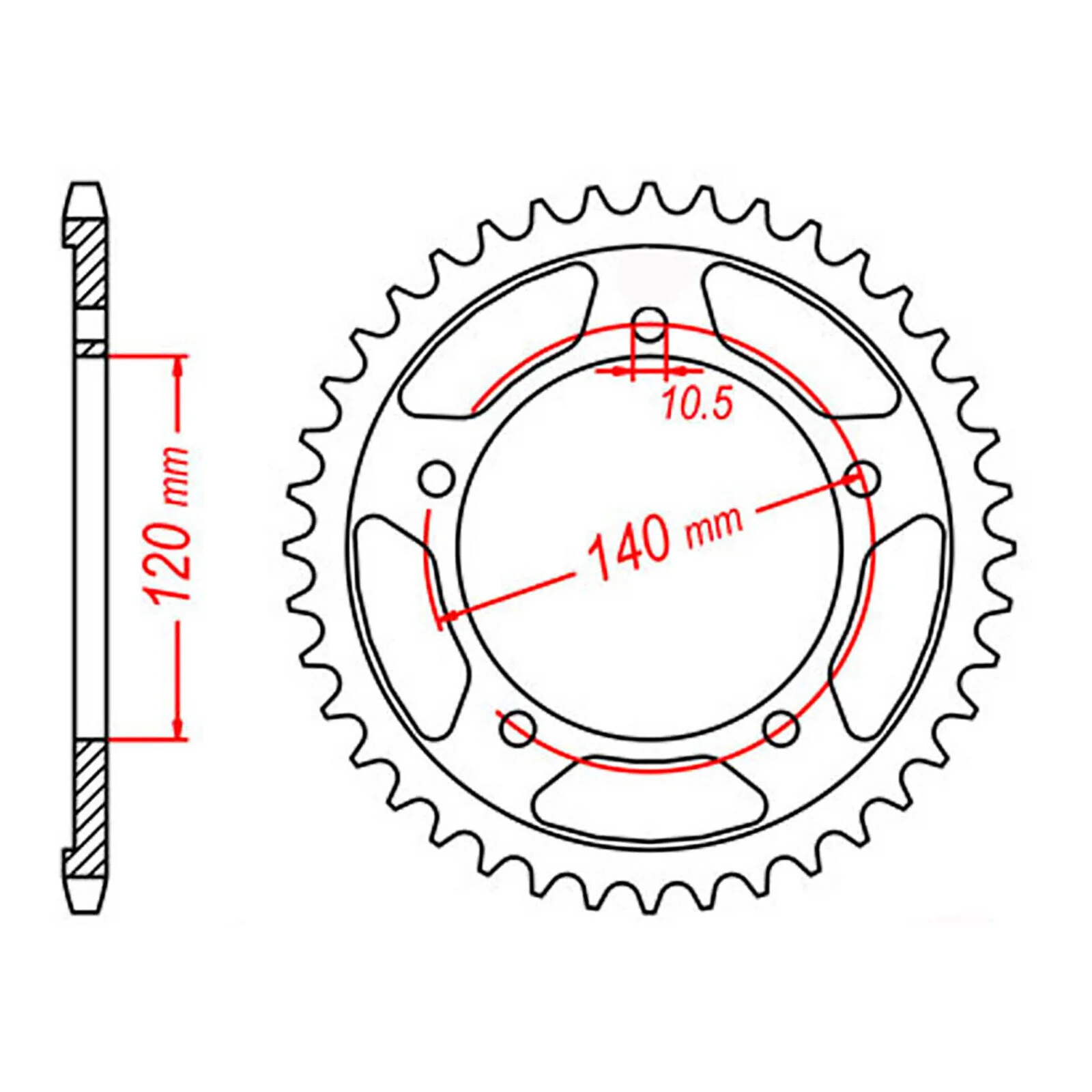 XAM Sprocket Kit Suzuki DL1000 V-Strom '14-'20 - 525AX 17/42 - Image 4