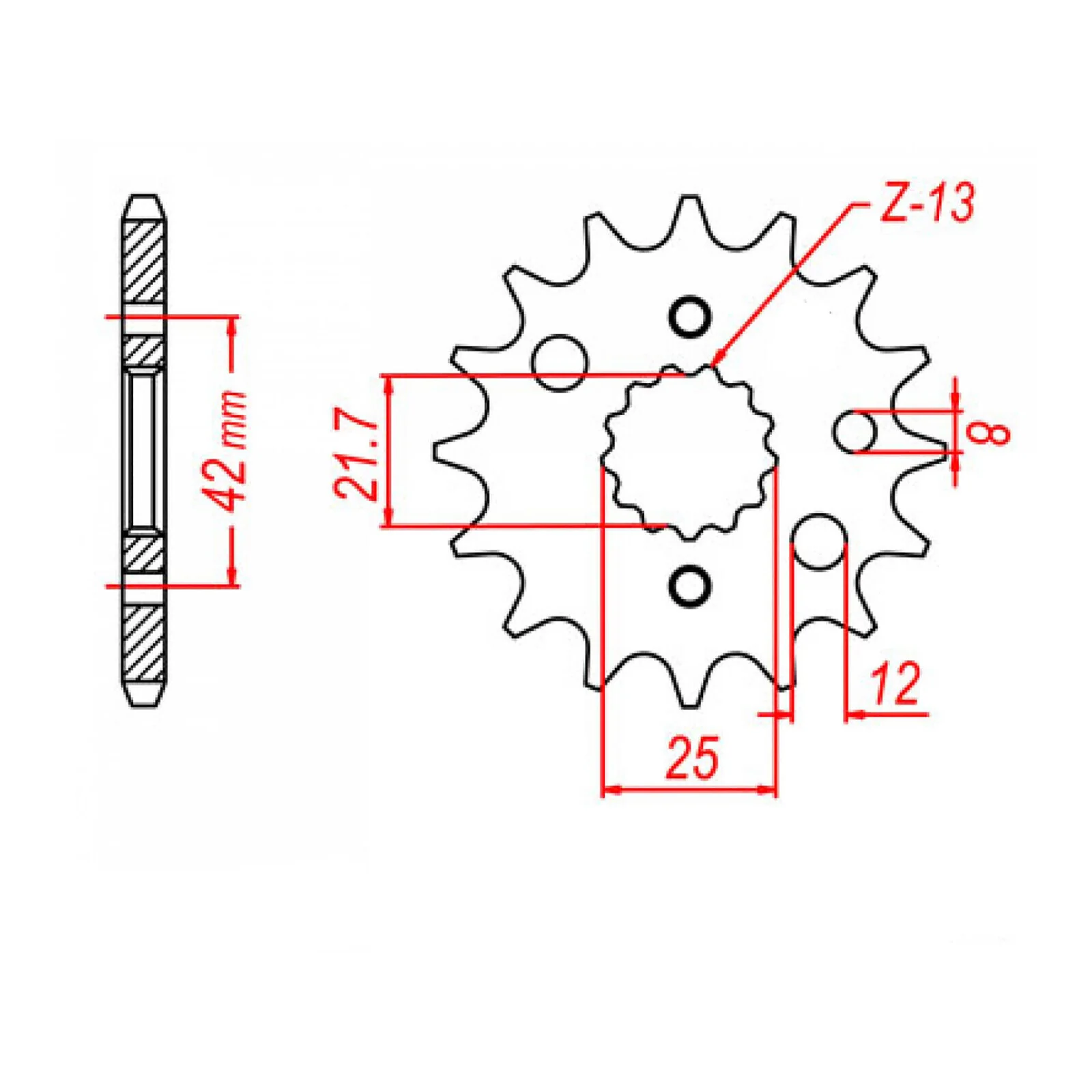 XAM Sprocket Kit Suzuki SV1000S X-Ring 17/40 - Image 3
